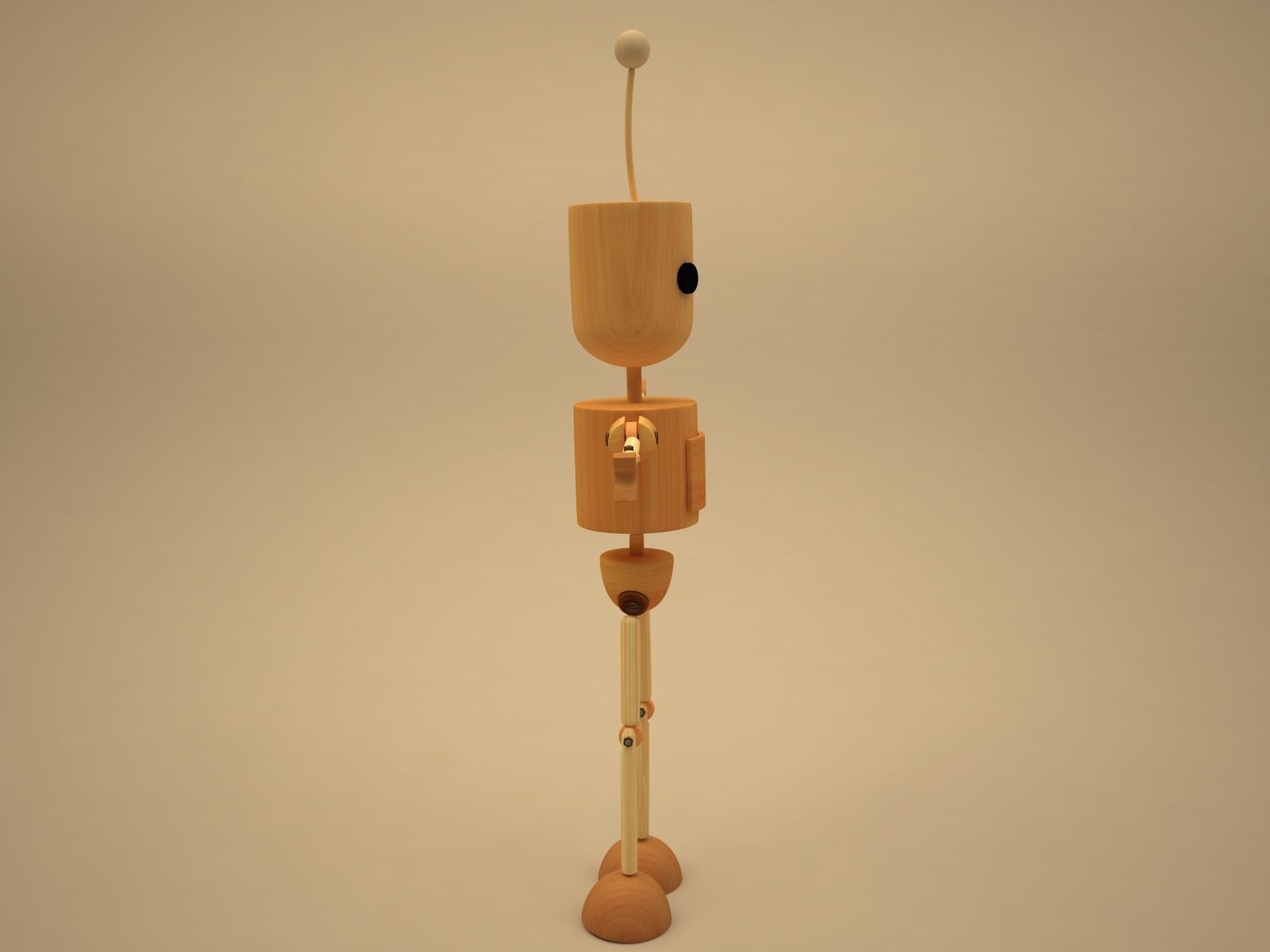 Blake - cartoon character Low-poly 3D model_6