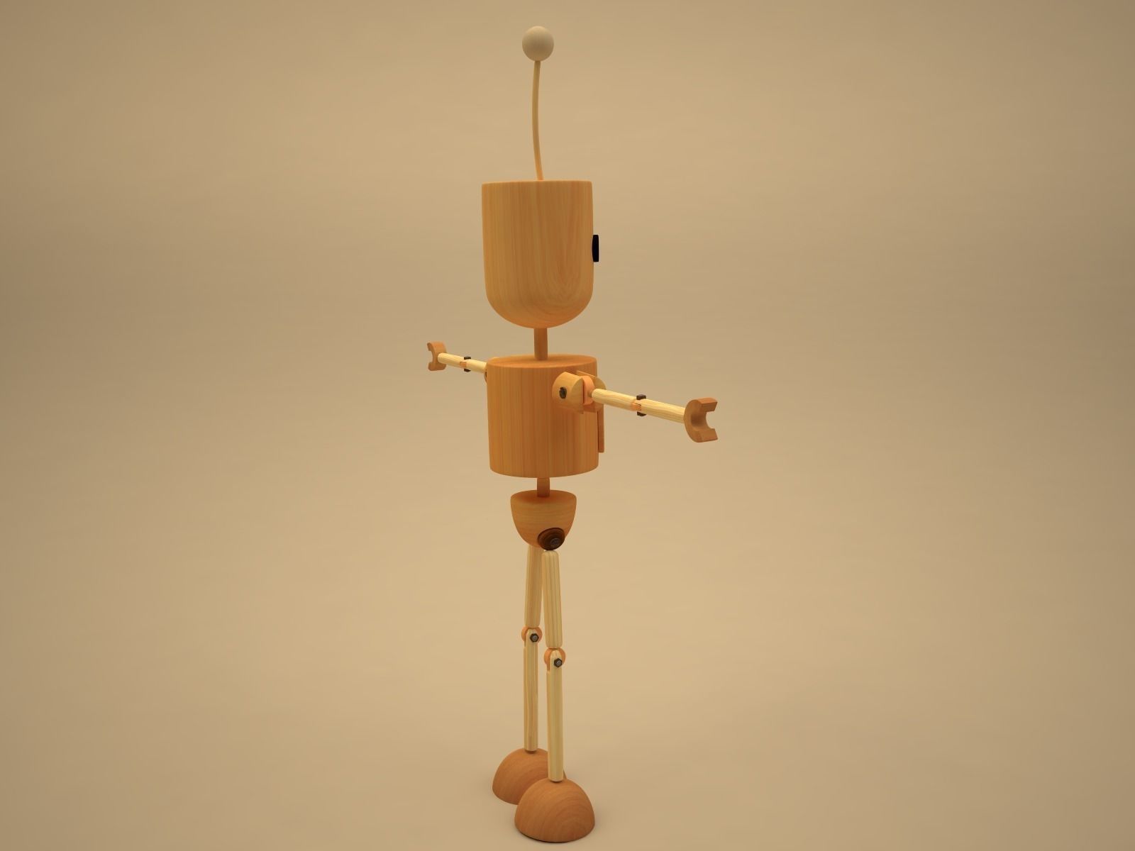 Blake - cartoon character Low-poly 3D model_8