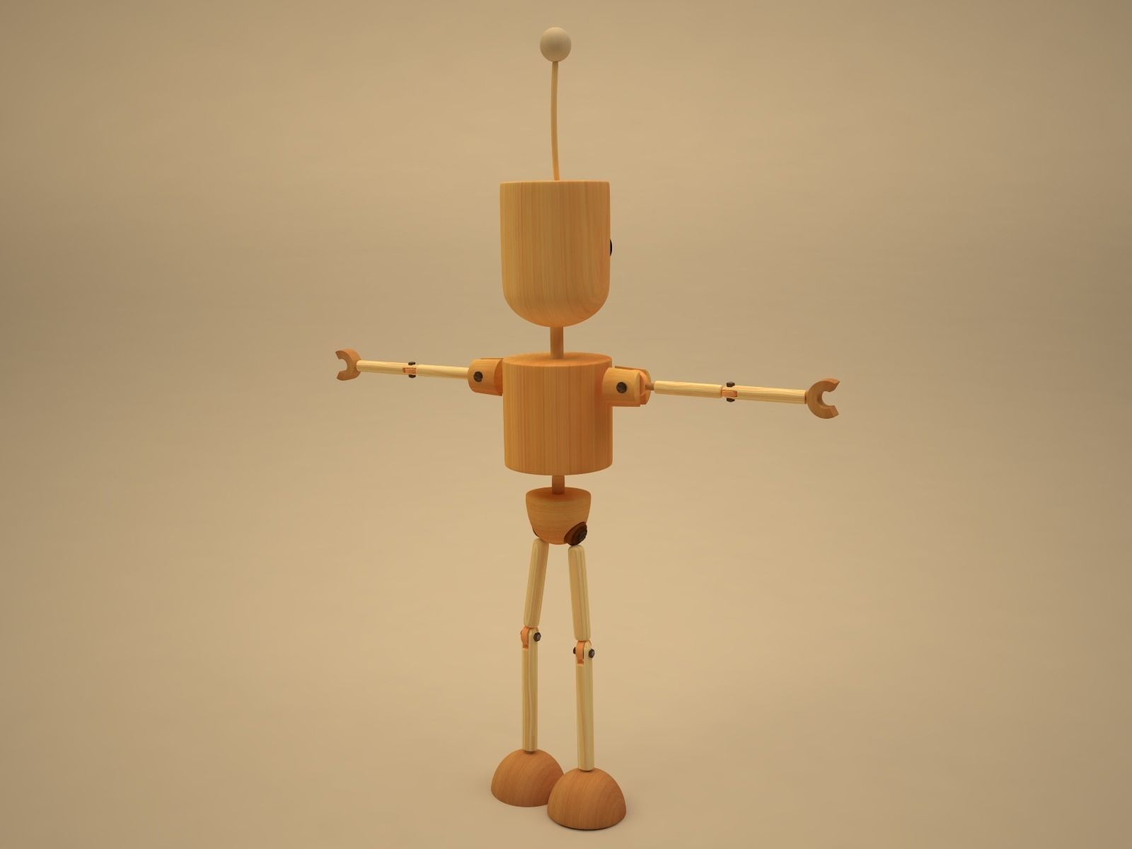 Blake - cartoon character Low-poly 3D model_3