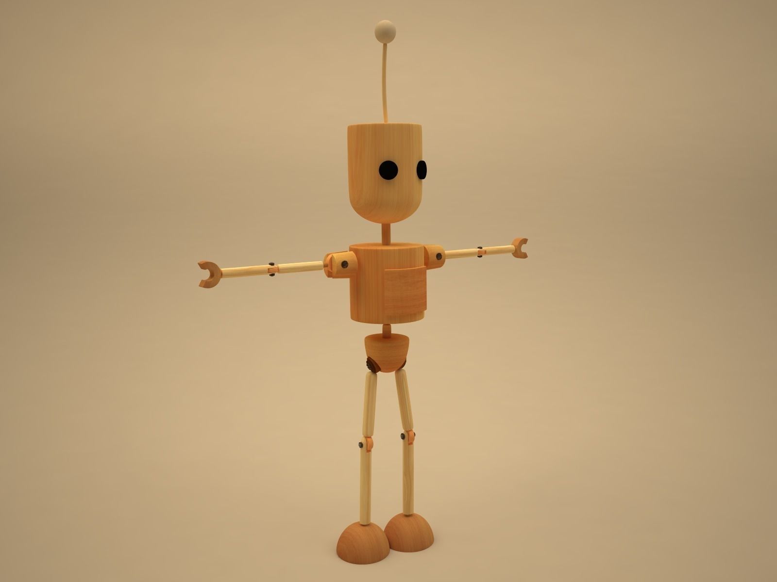 Blake - cartoon character Low-poly 3D model_5