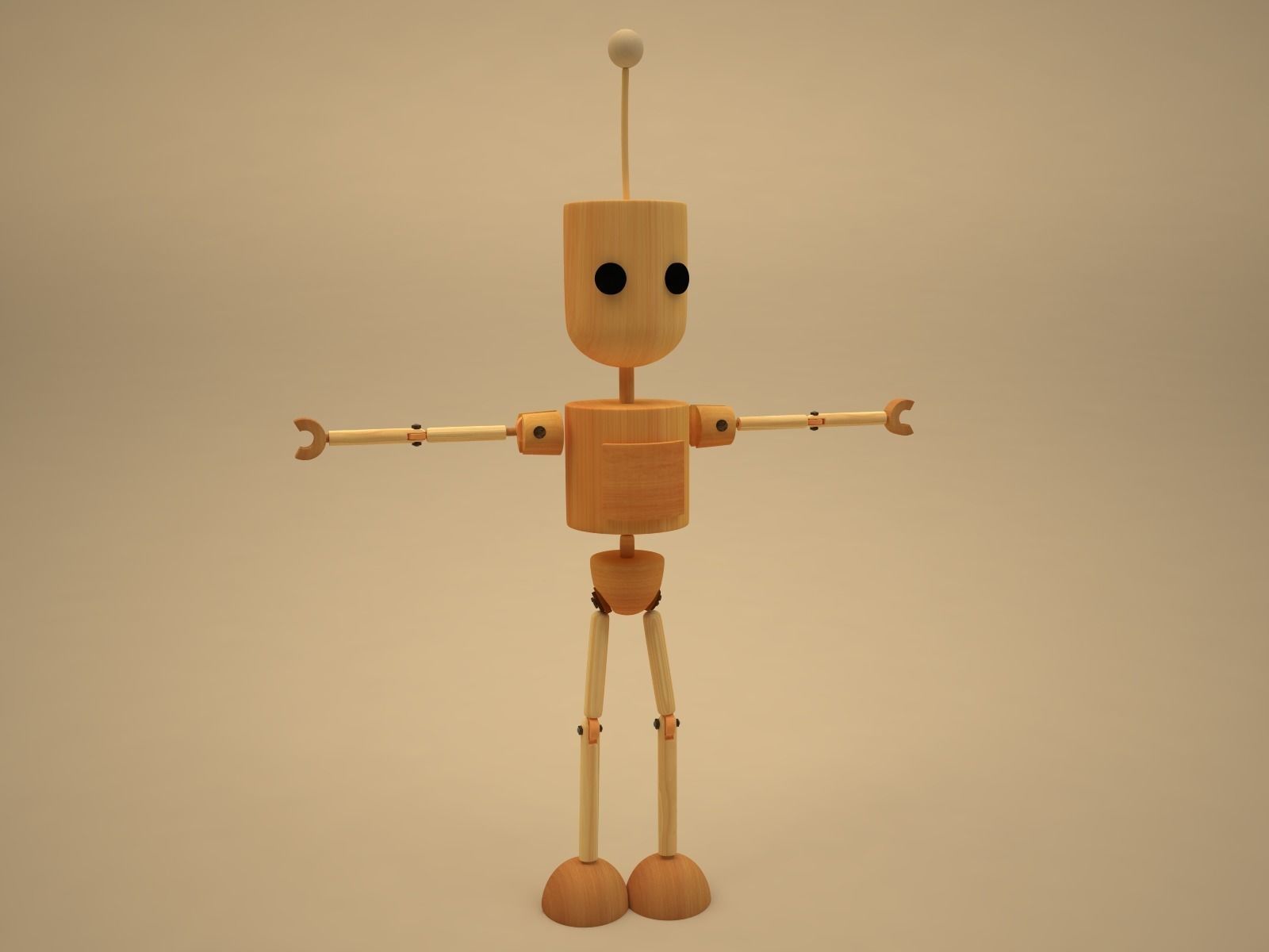 Blake - cartoon character Low-poly 3D model_2