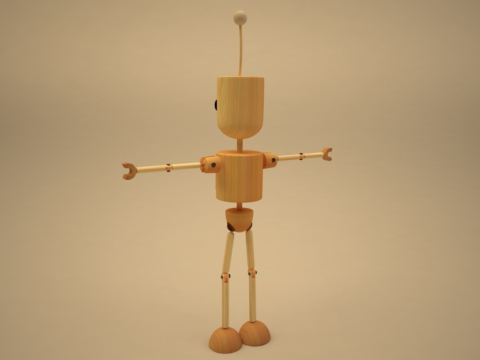 Blake - cartoon character Low-poly 3D model_9