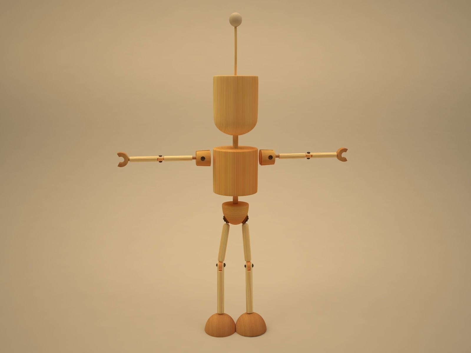 Blake - cartoon character Low-poly 3D model_7