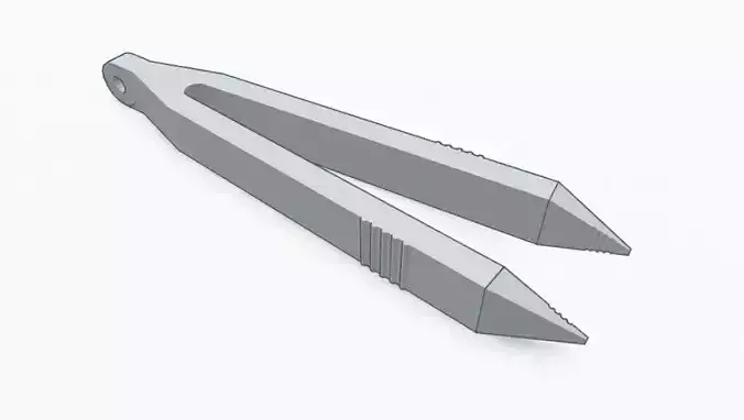 Tweezers pair of metal 3D print model