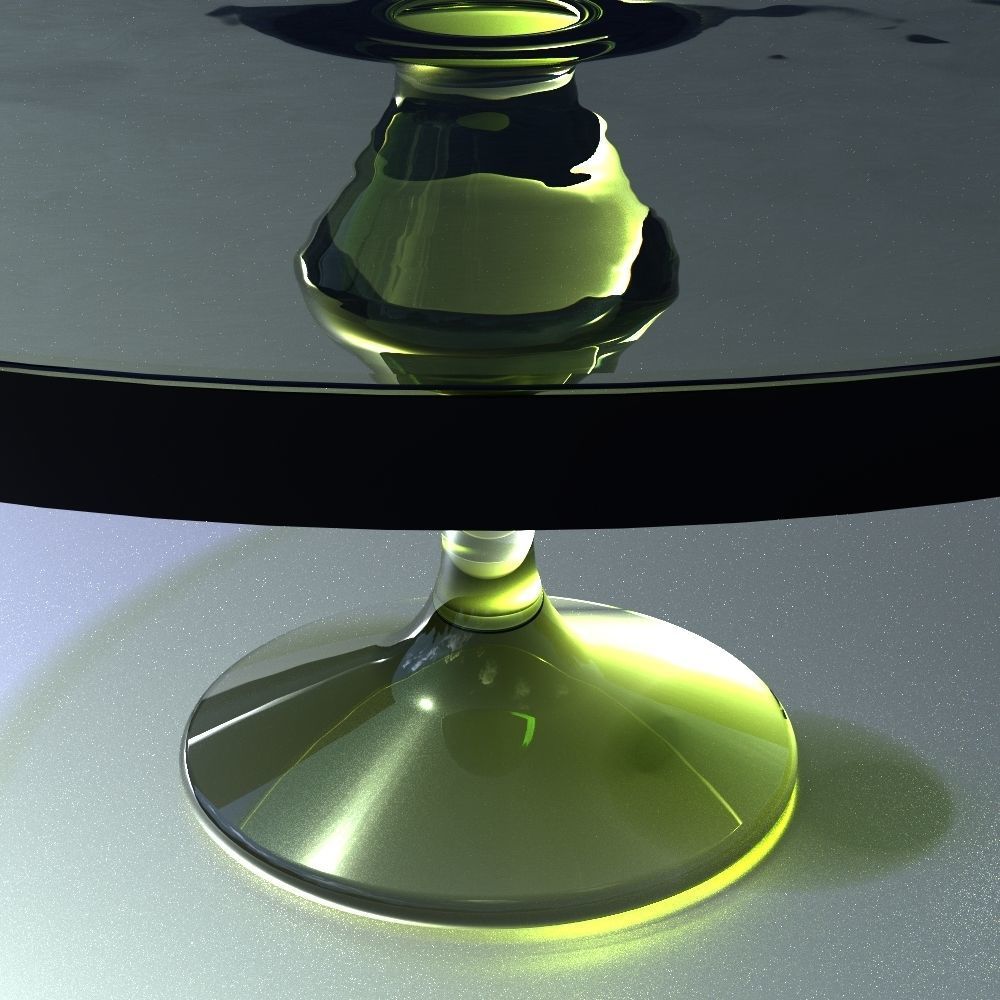 Crystal cake stand Low-poly 3D model_1