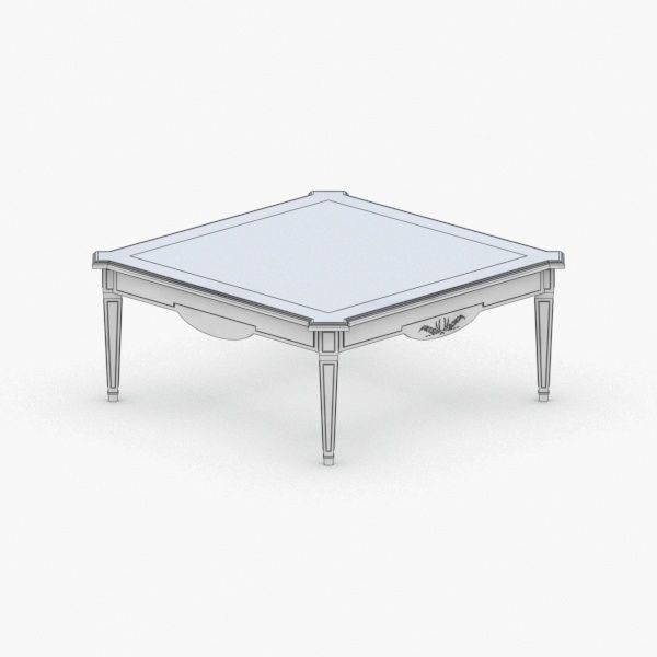 0232 - Coffee Table Low-poly 3D model_3