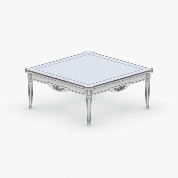 0232 - Coffee Table Low-poly 3D model_1