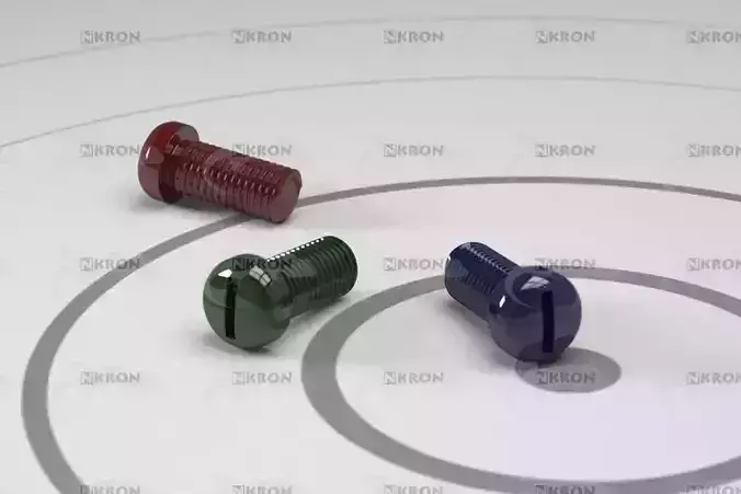 Screw slotted Free low-poly 3D model