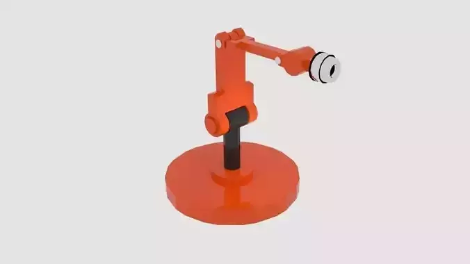 Robotarm Cylinder Free low-poly 3D model