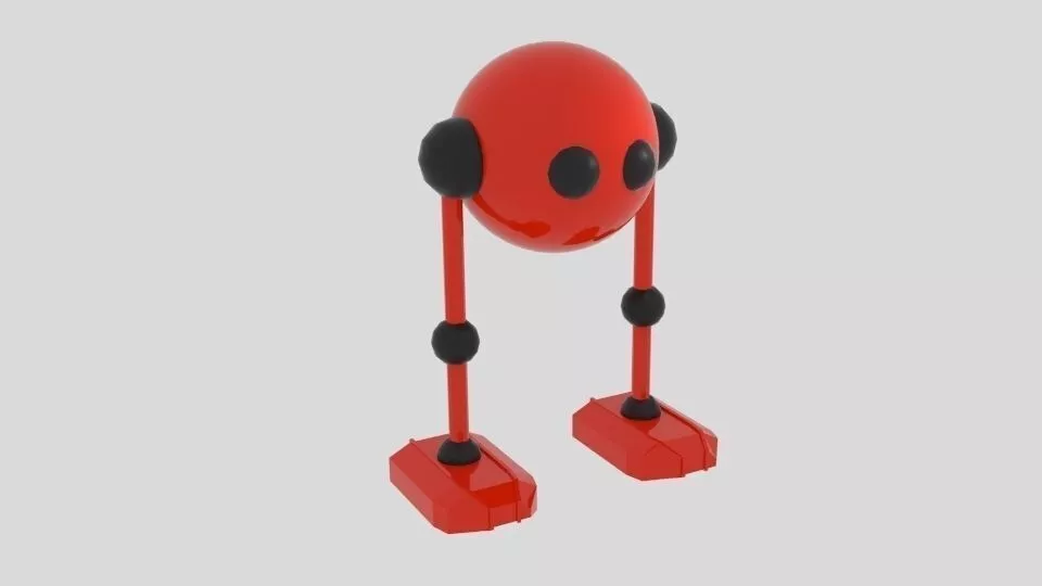 Free Spherobot Free low-poly 3D model