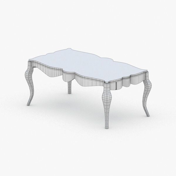 0242 - Coffee Table Low-poly 3D model_2