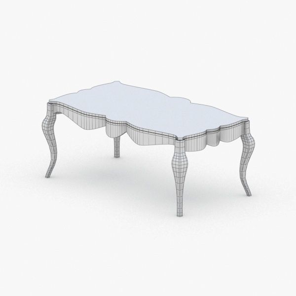 0242 - Coffee Table Low-poly 3D model_4