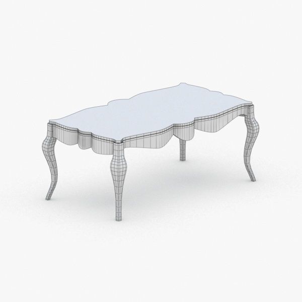 0242 - Coffee Table Low-poly 3D model_1