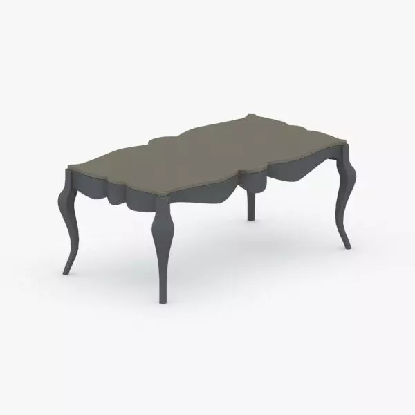0242 - Coffee Table Low-poly 3D model_0