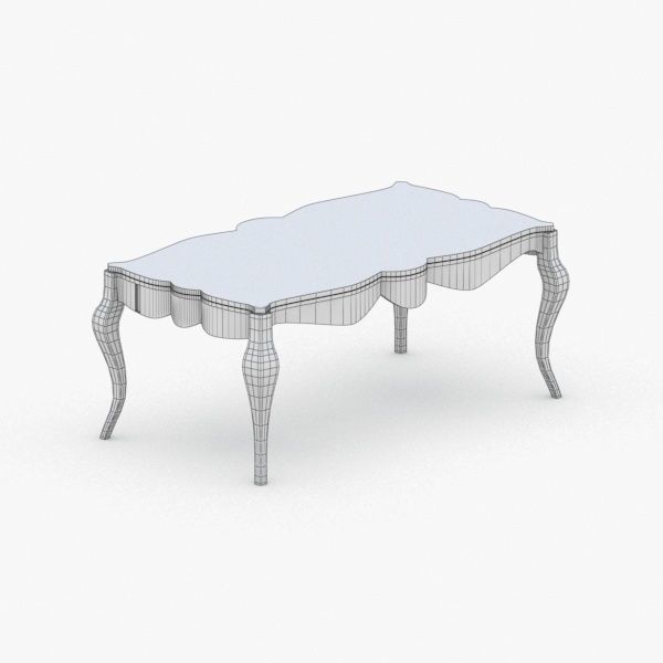0242 - Coffee Table Low-poly 3D model_3