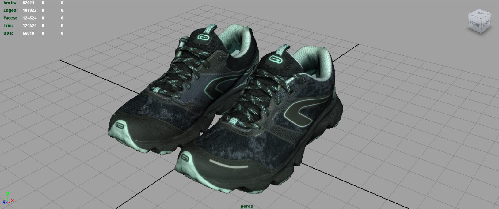 Sneakers 11 Low-poly 3D model_3
