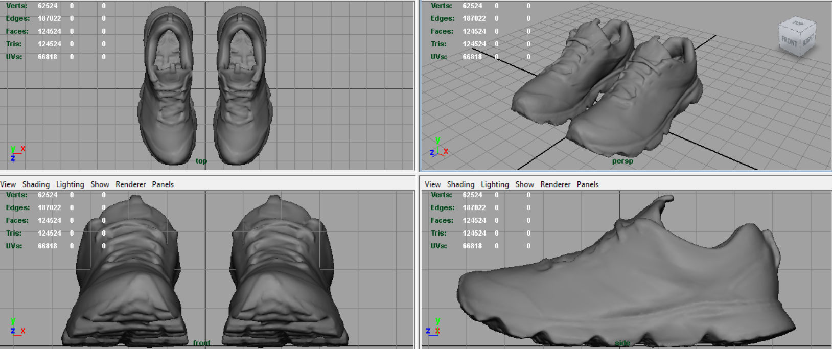 Sneakers 11 Low-poly 3D model_7