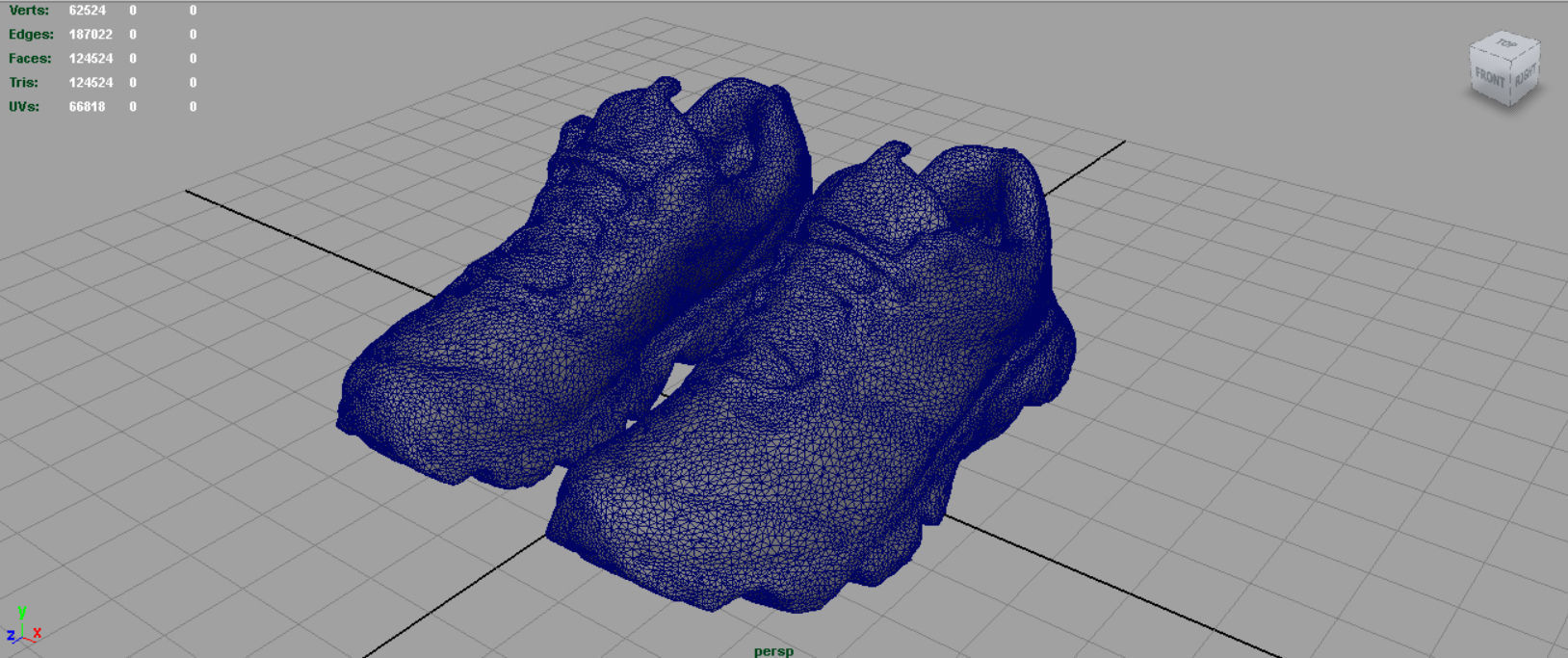 Sneakers 11 Low-poly 3D model_5