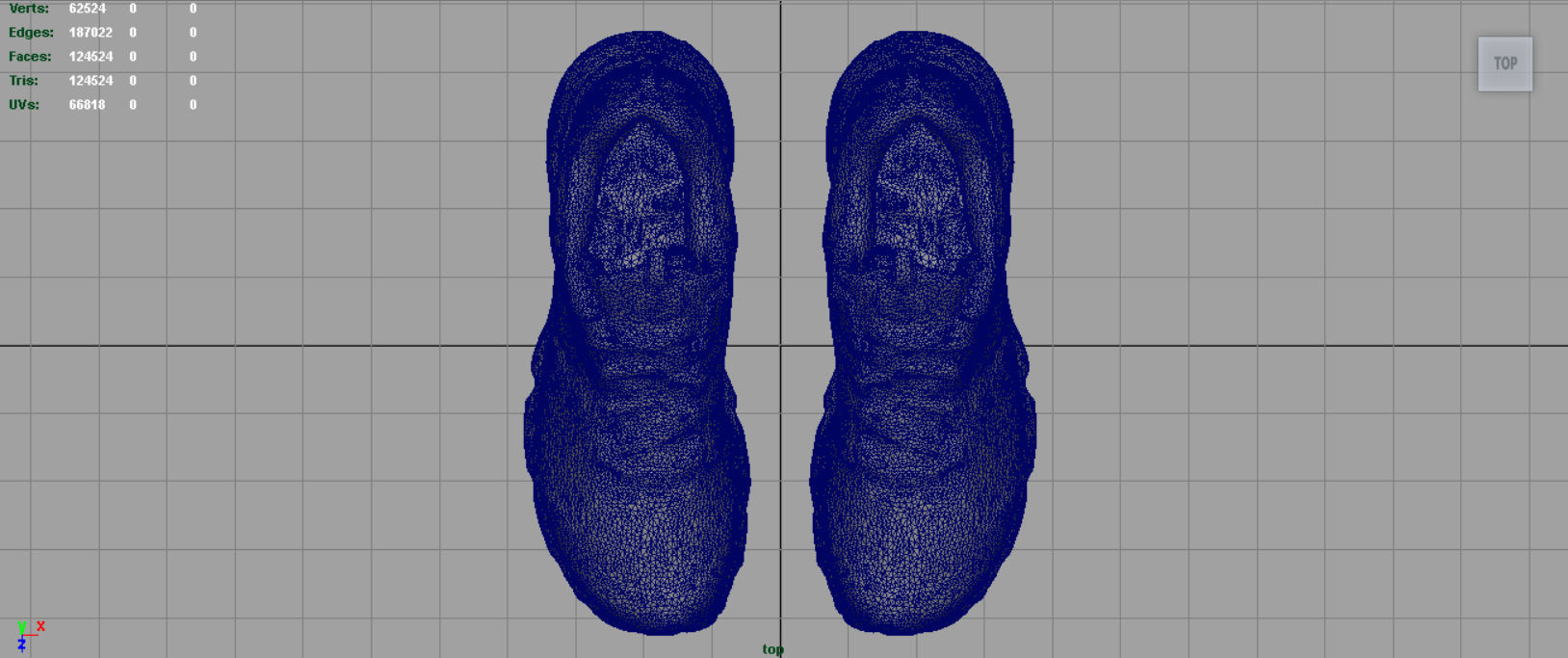 Sneakers 11 Low-poly 3D model_9