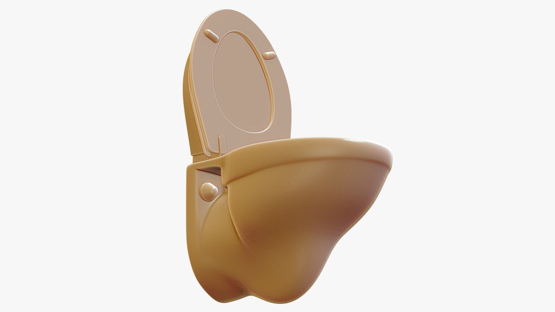 Wall Mounted Toilet 3D print model_7