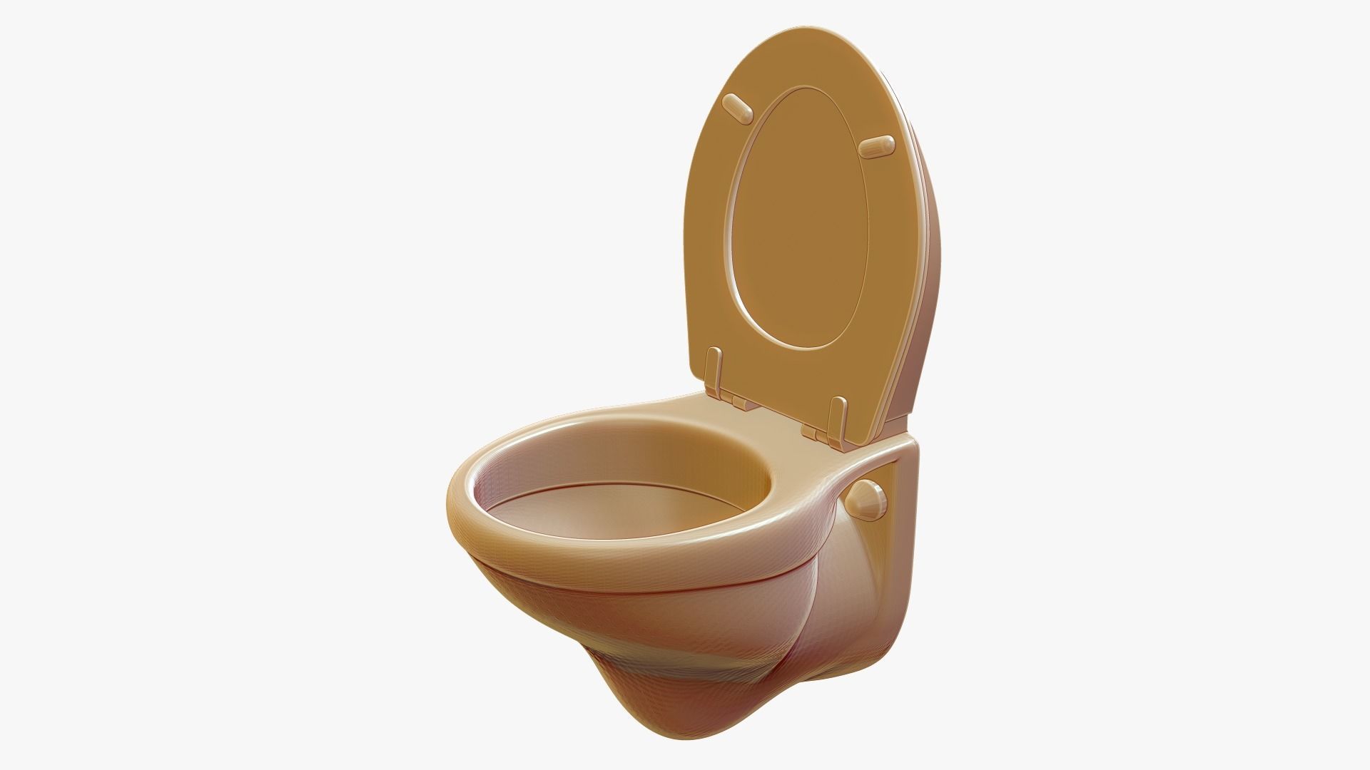Wall Mounted Toilet 3D print model_2