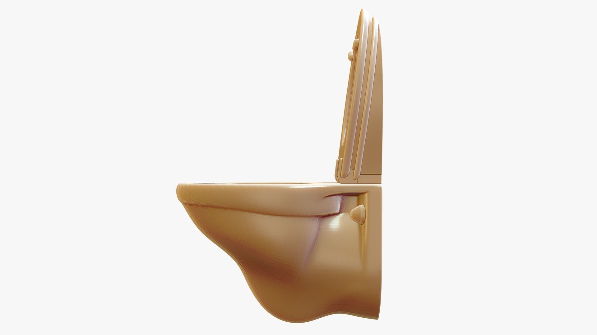 Wall Mounted Toilet 3D print model_3