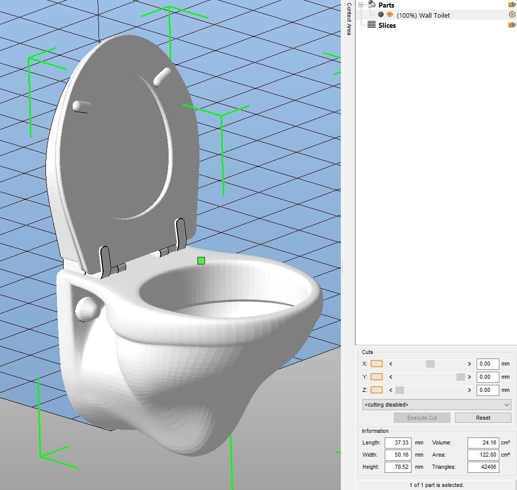 Wall Mounted Toilet 3D print model_11