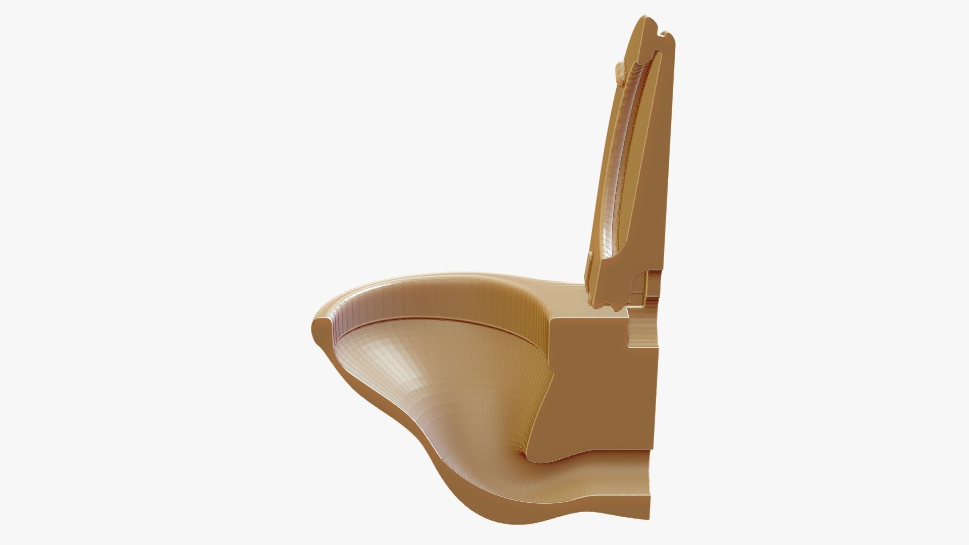 Wall Mounted Toilet 3D print model_10