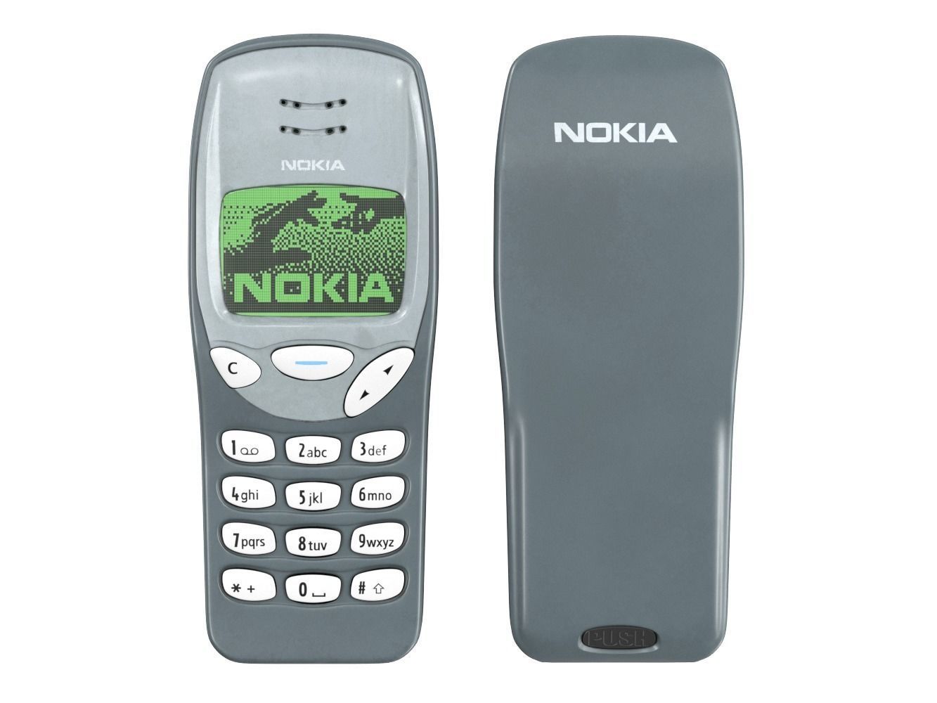 Mobile Phone Nokia 3210 3D model_0
