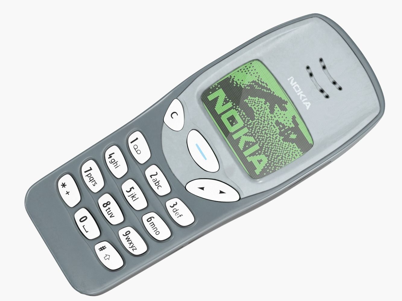 Mobile Phone Nokia 3210 3D model_1