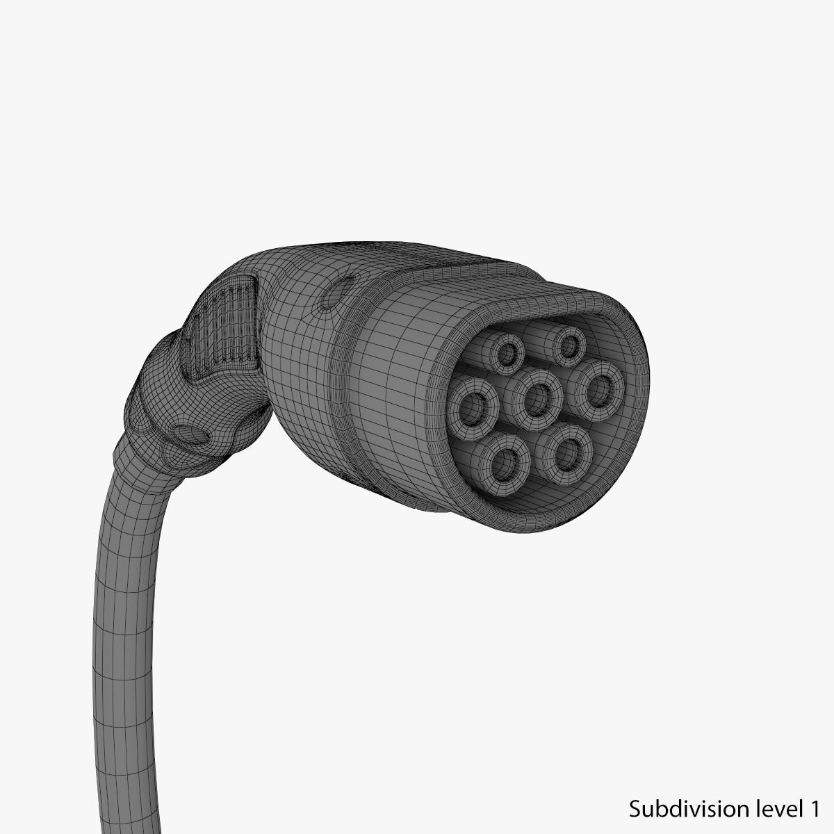 Electric Vehicle Charging Station 2 3D model_18