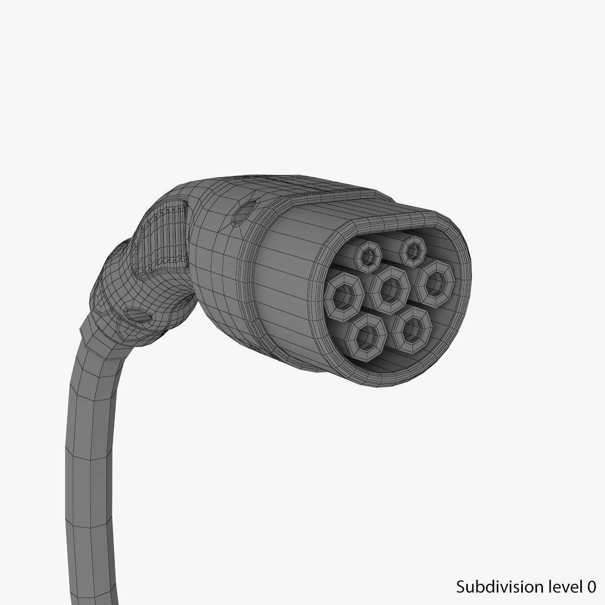 Electric Vehicle Charging Station 2 3D model_17