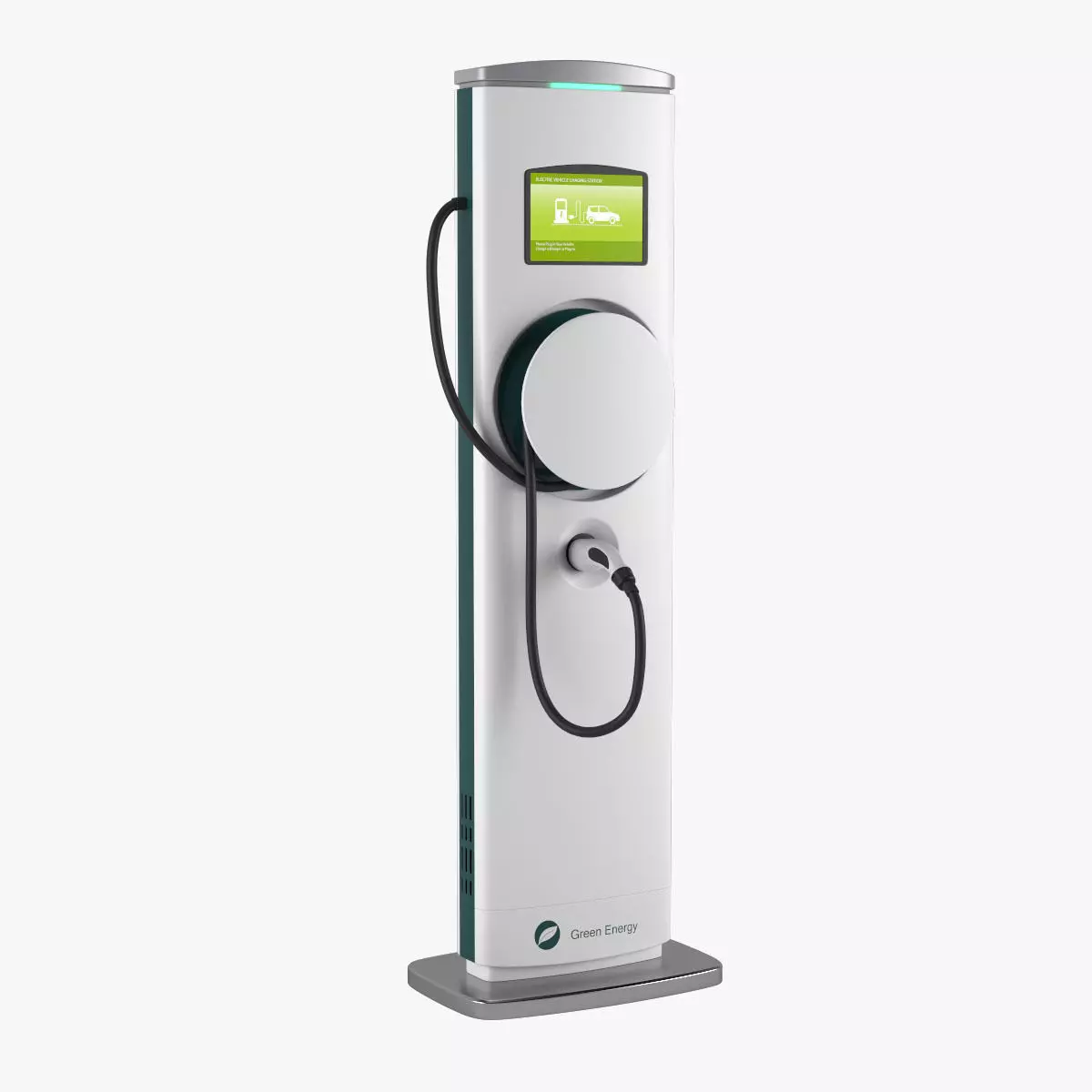 Electric Vehicle Charging Station 2 3D model_0