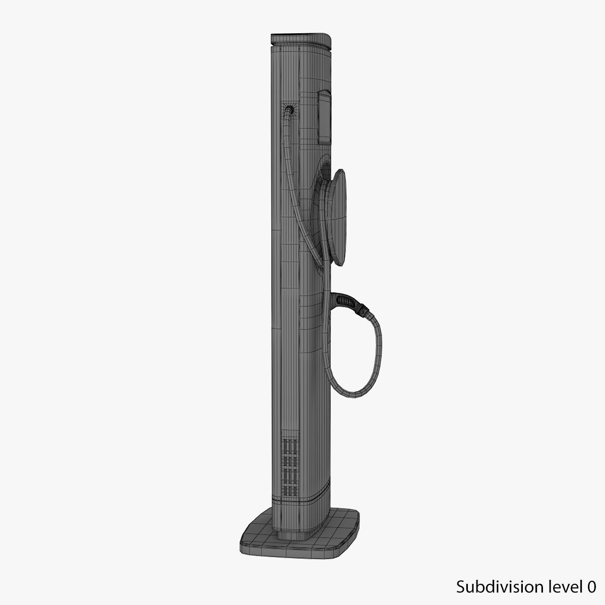 Electric Vehicle Charging Station 2 3D model_11