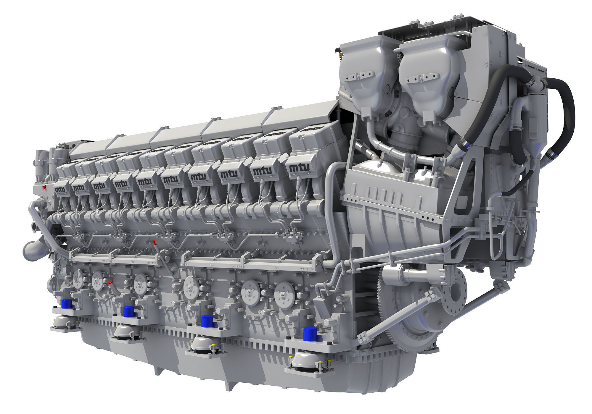 V20 Propulsion Diesel Engine 3D model_9