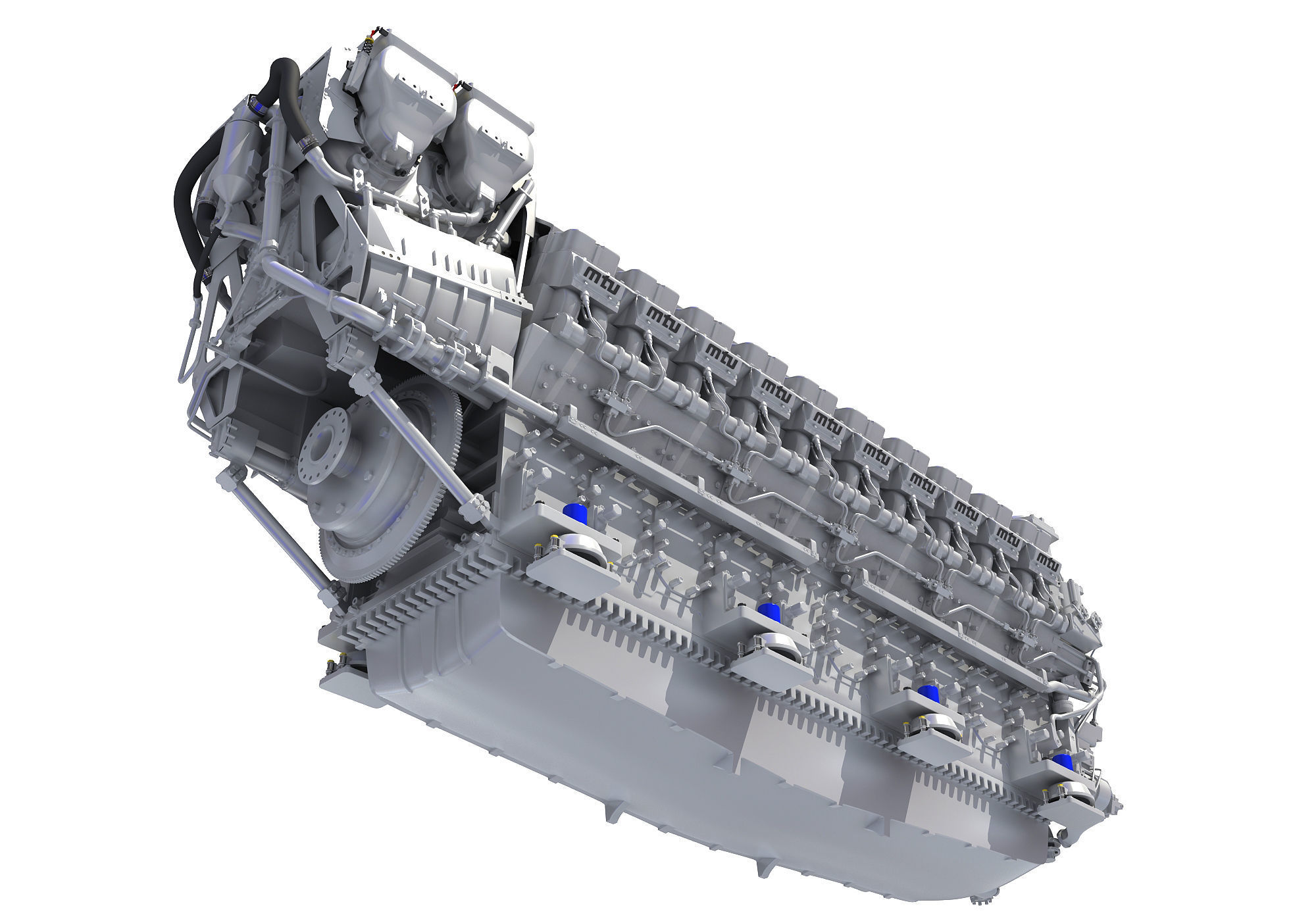 V20 Propulsion Diesel Engine 3D model_8