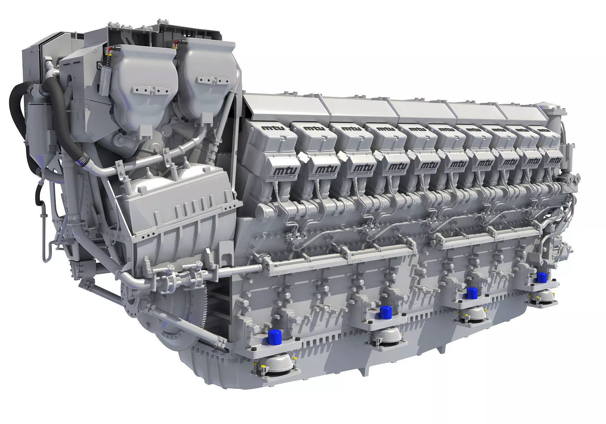 V20 Propulsion Diesel Engine 3D model_0