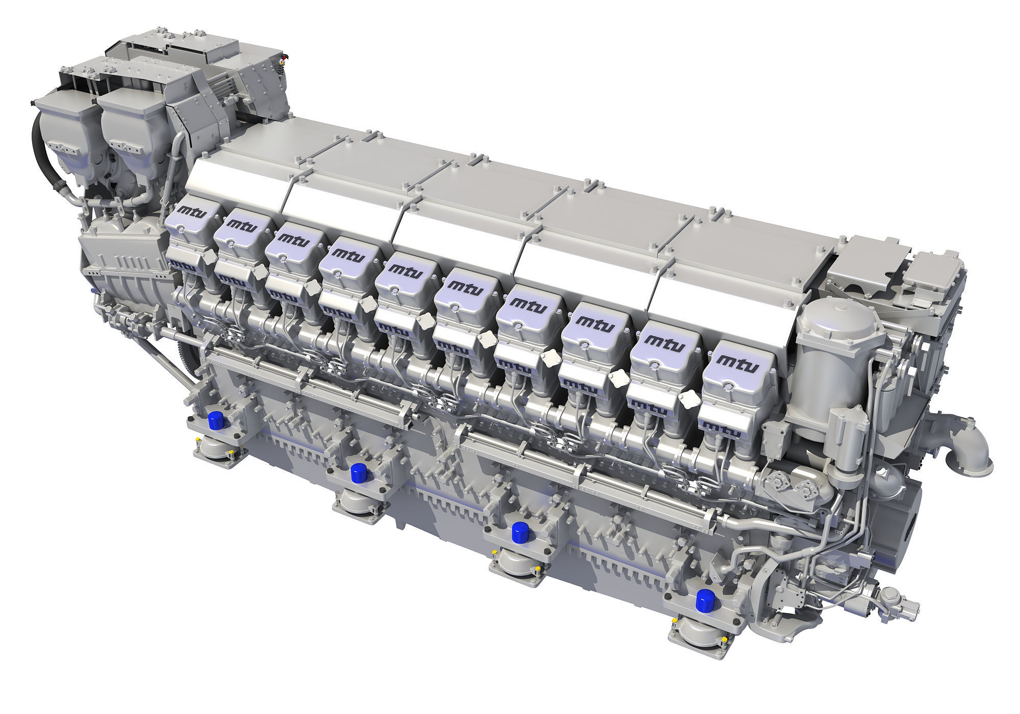 V20 Propulsion Diesel Engine 3D model_3
