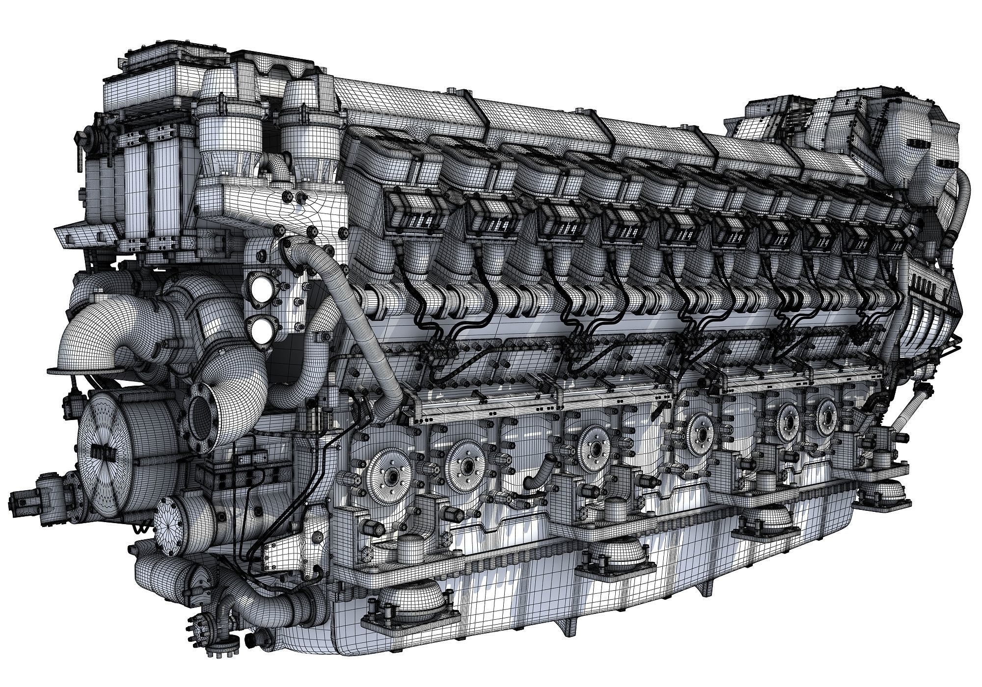 V20 Propulsion Diesel Engine 3D model_17