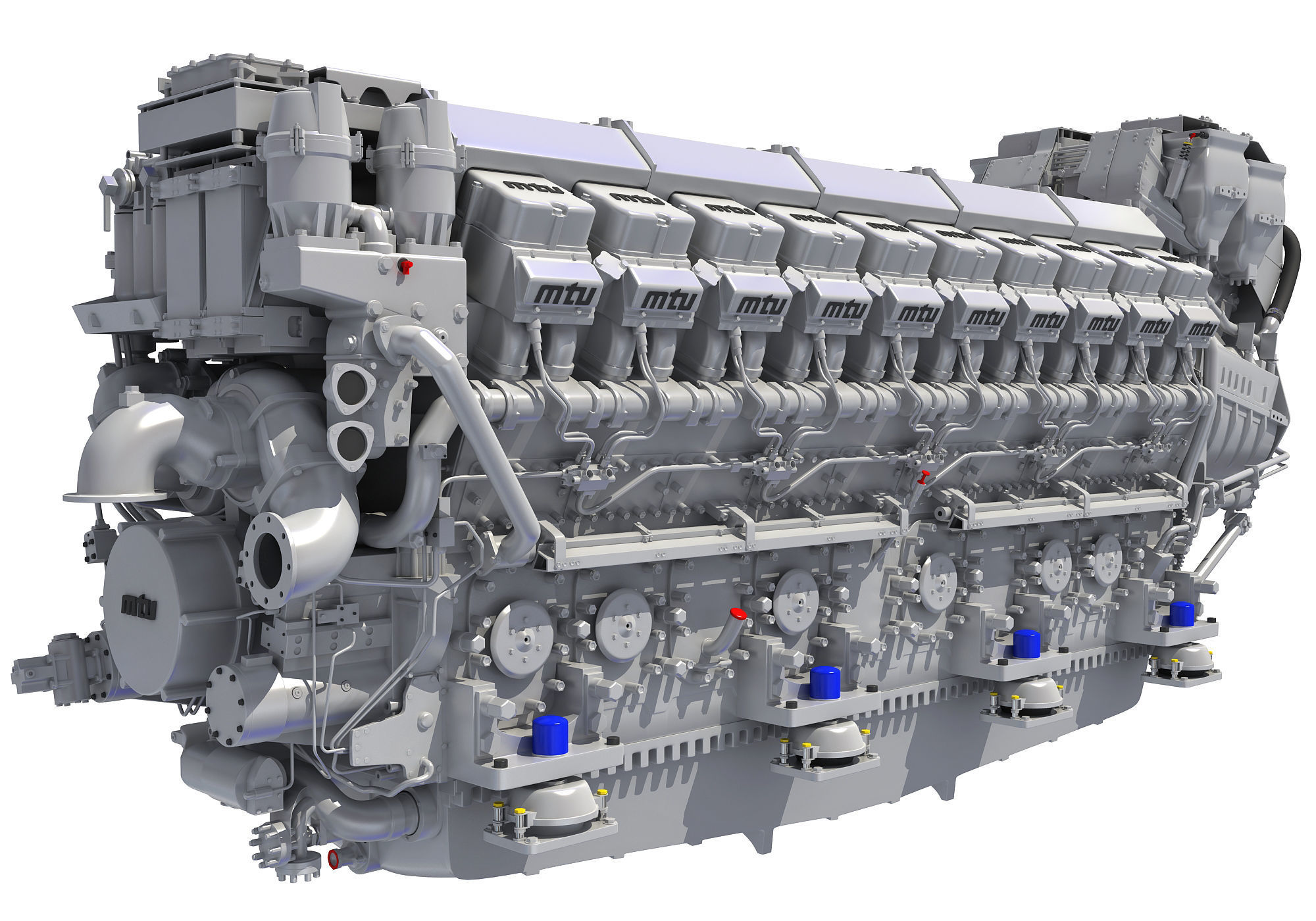 V20 Propulsion Diesel Engine 3D model_1