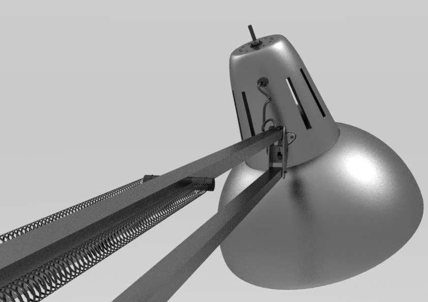 Flexible Desk Lamp 3D model_5