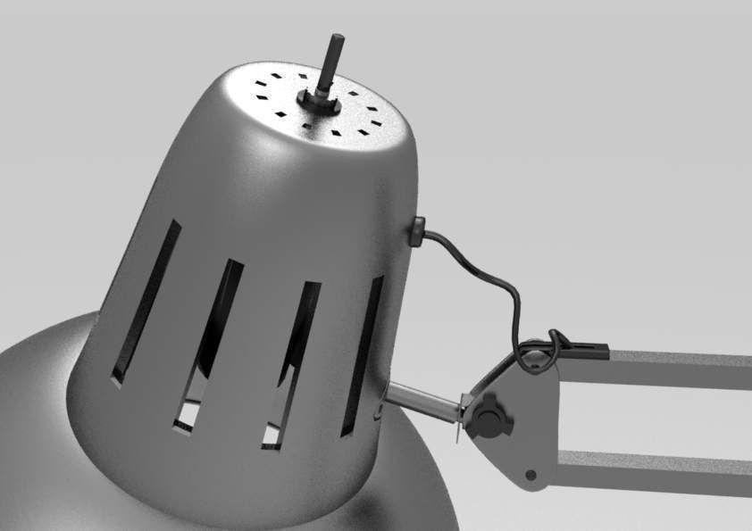 Flexible Desk Lamp 3D model_3