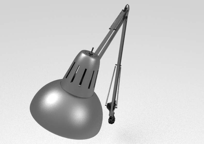 Flexible Desk Lamp 3D model_8