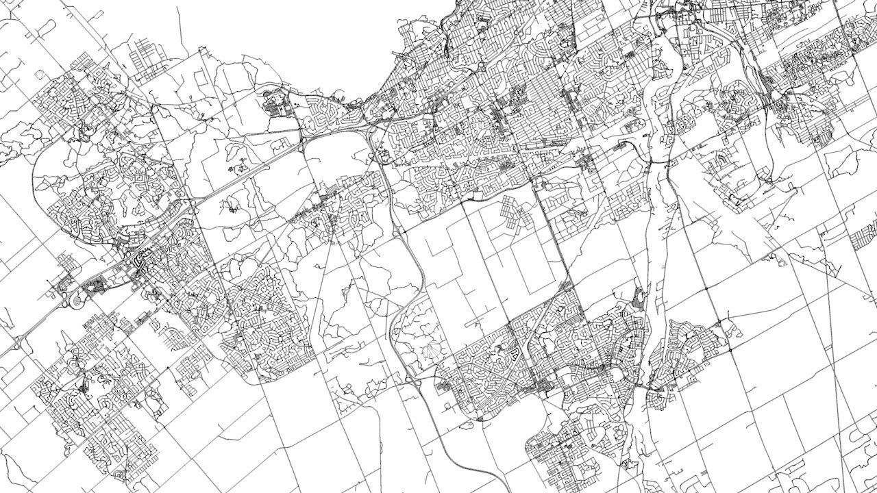 Ottawa Road Network and Streets 3D model_9