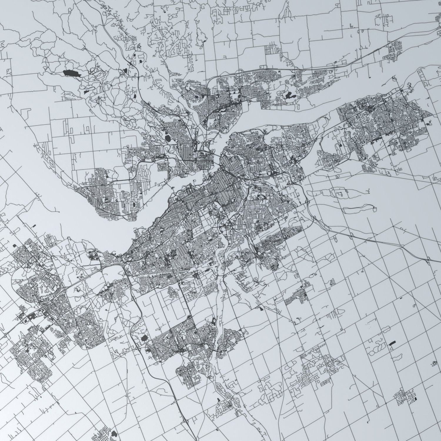 Ottawa Road Network and Streets 3D model_1