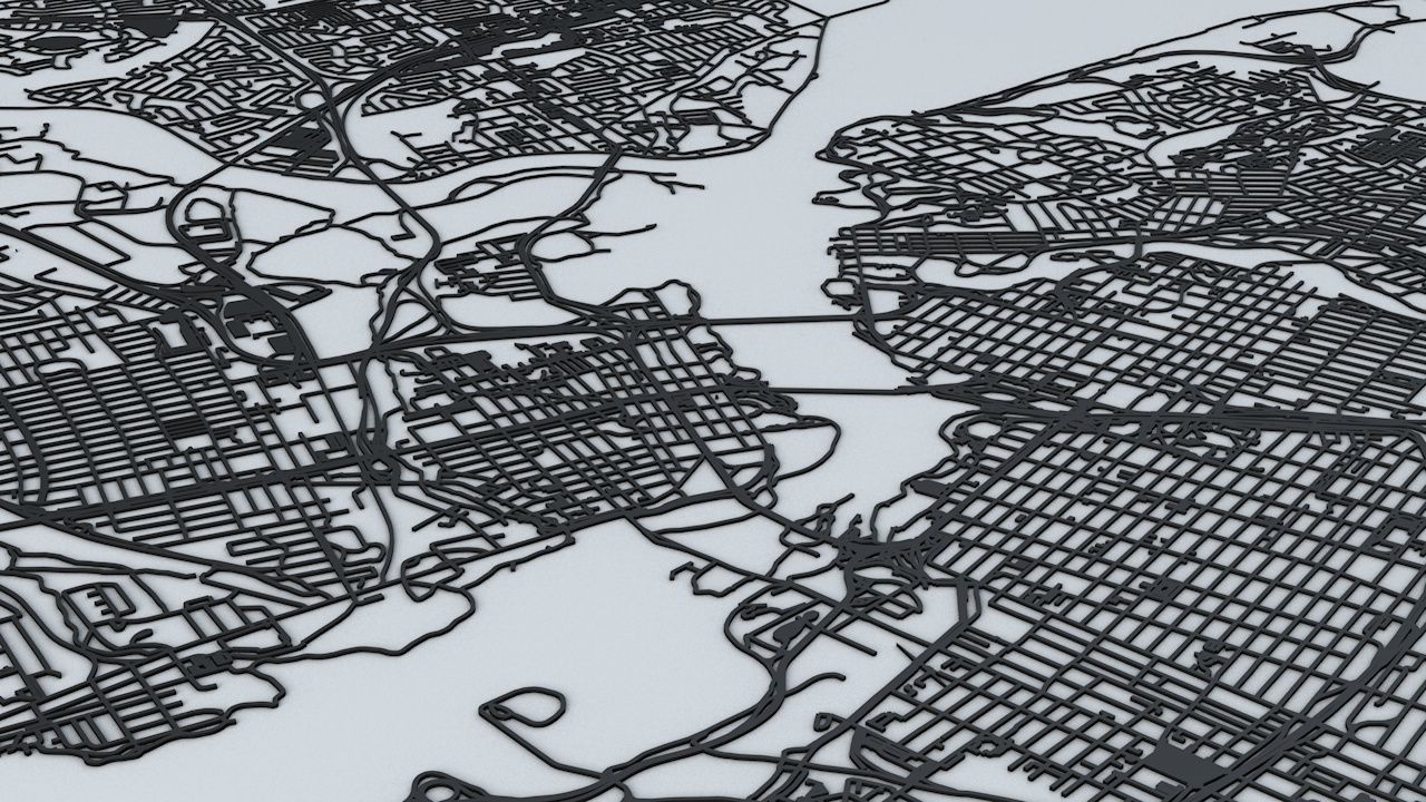 Ottawa Road Network and Streets 3D model_4