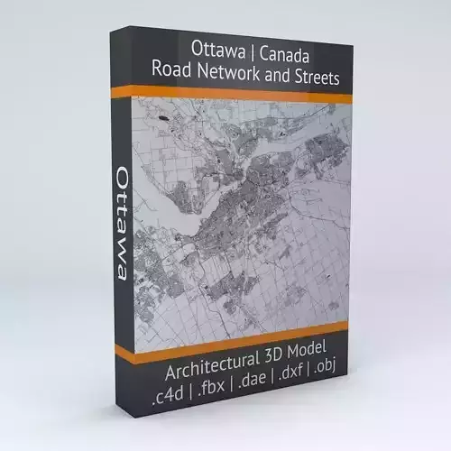 Ottawa Road Network and Streets 3D model