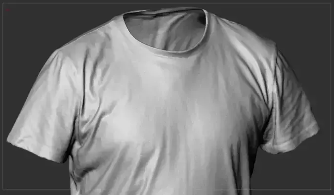 T Shirt Red Low-poly 3D model