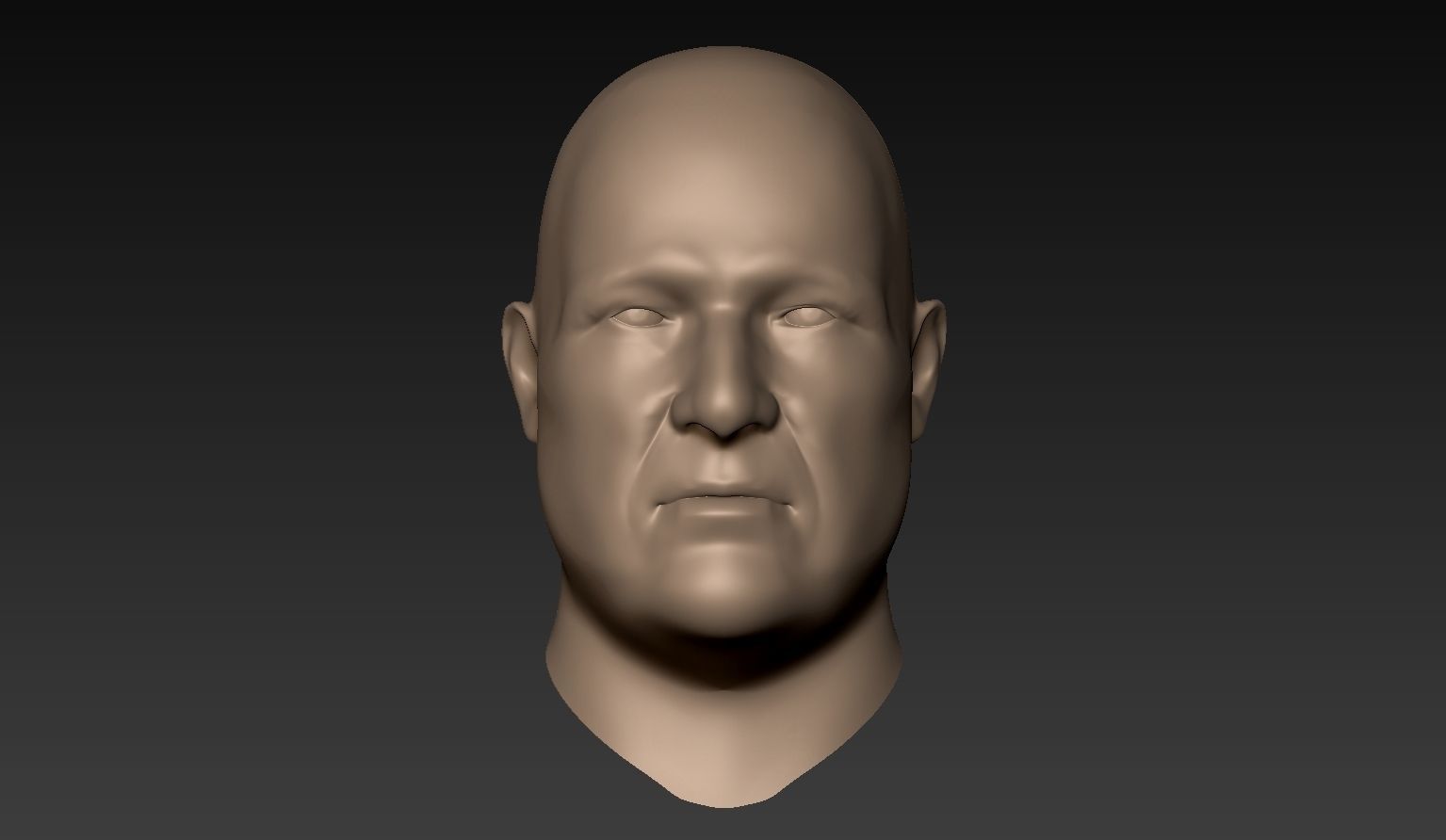 12 Male Heads 3D model_13