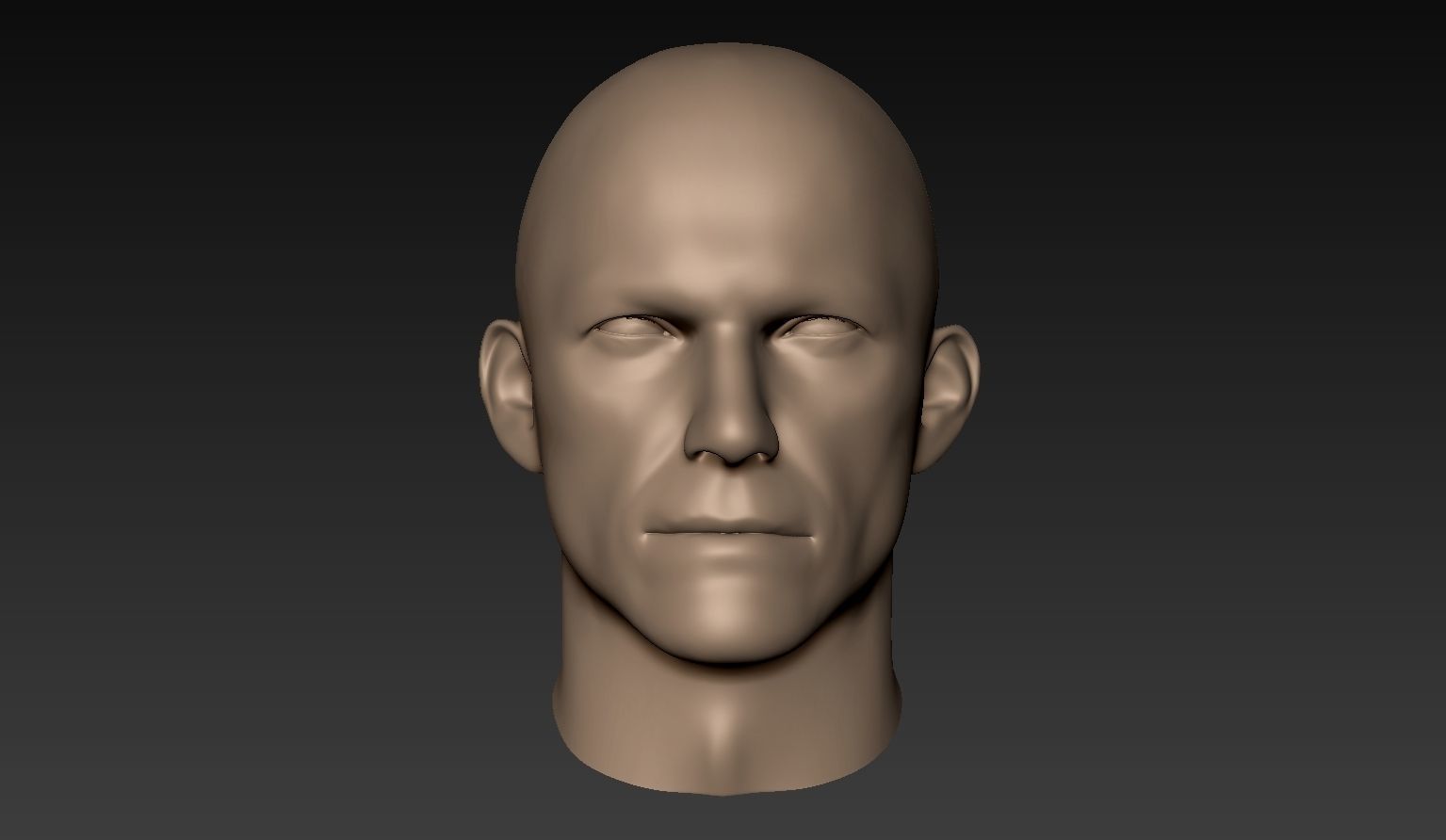 12 Male Heads 3D model_12